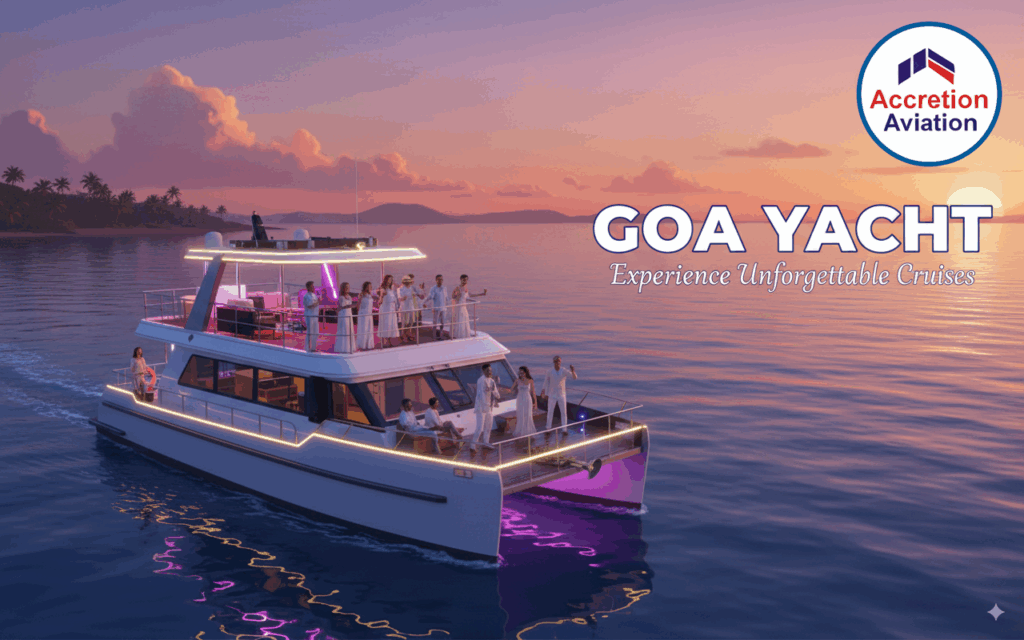Private yacht in Goa Accretion Aviation