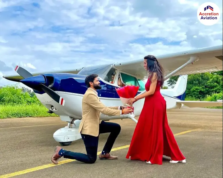 Plane ride in Mumbai